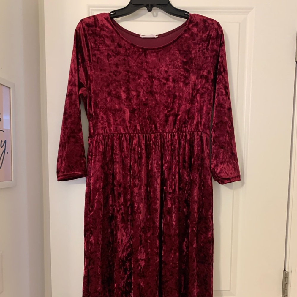 Red Velvet Dress